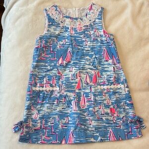 Lilly Pulitzer Girls Boatilicious print shift size 4t